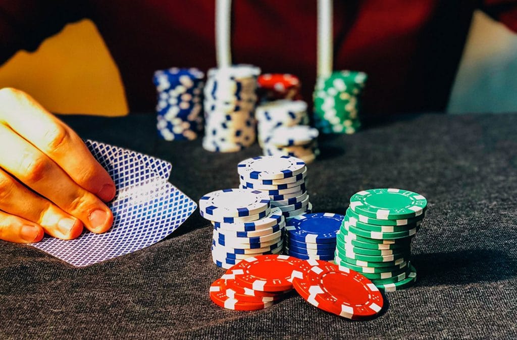 Card Player and Chips