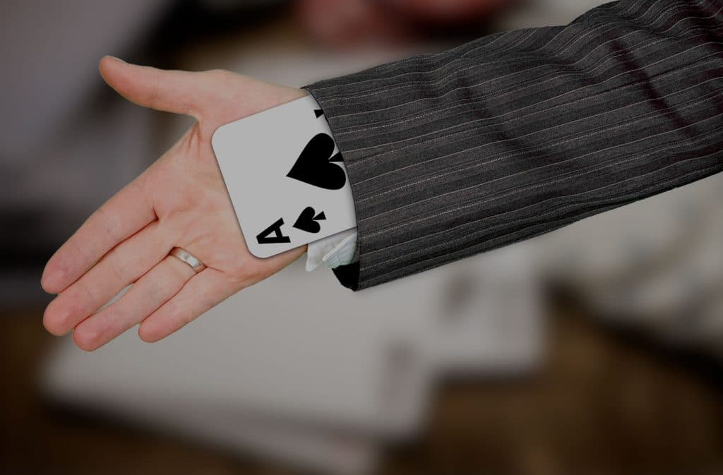 Ace up sleeve